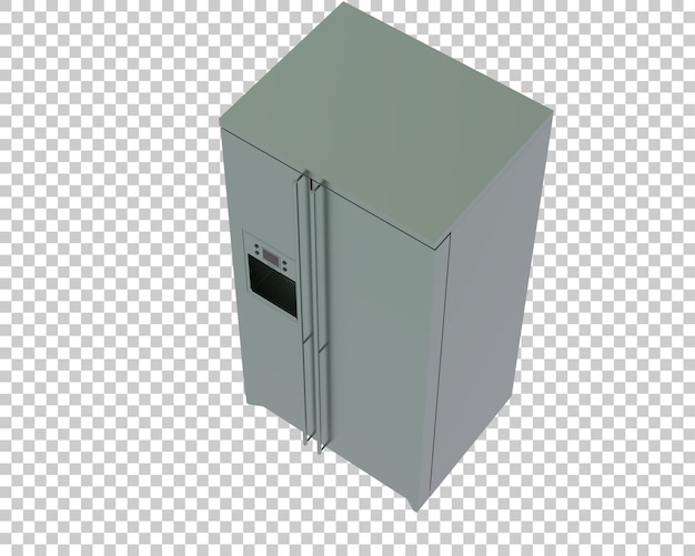 fridge isolated on transparent background 3d rendering illustration