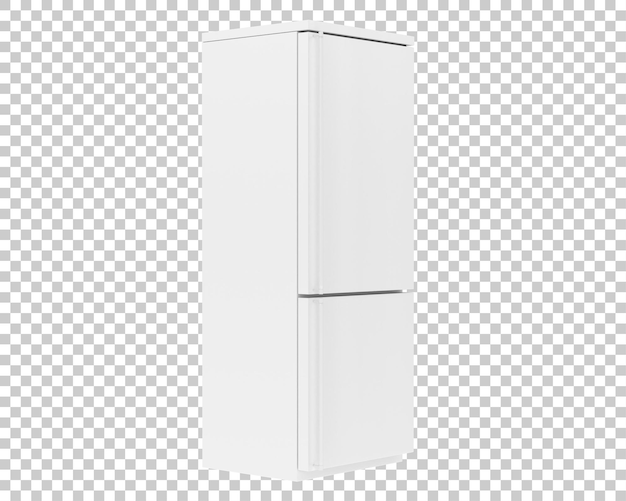 PSD fridge isolated on transparent background 3d rendering illustration