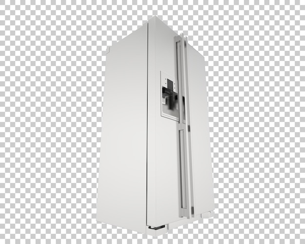 PSD fridge isolated on transparent background 3d rendering illustration