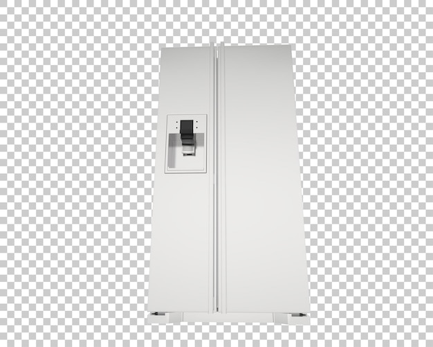 PSD fridge isolated on transparent background 3d rendering illustration