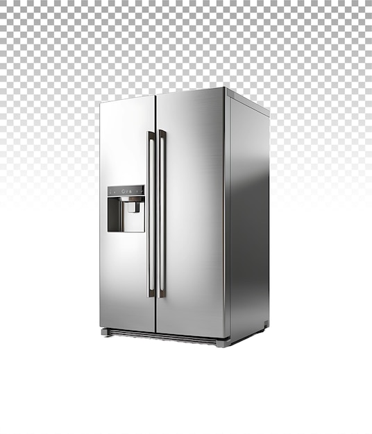 Fridge without distractions perfect for focused design elements in kitchen graphics