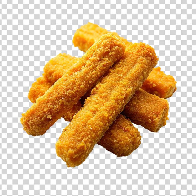 PSD fried cheese sticks isolated on a transparent background 3d rendering