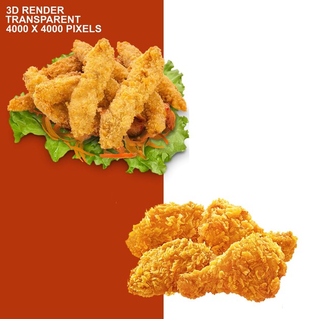 PSD fried chicken chicken fingers french fries buffalo wing pepsi tin food recipe