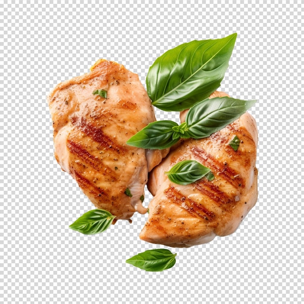 PSD fried chicken isolated on white background