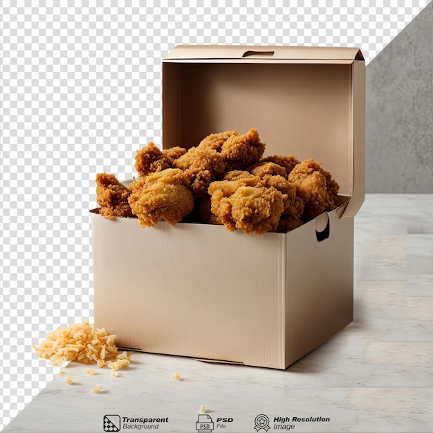 PSD fried chicken solated on transparent background