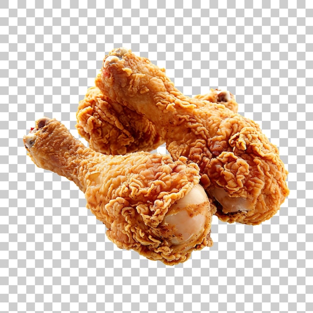 PSD fried chicken thighs isolated on transparent background png