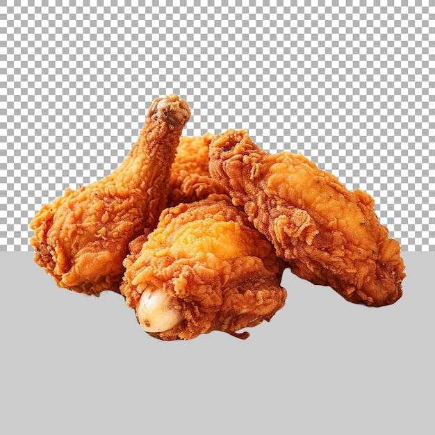 PSD fried chicken on transparent background ai generated