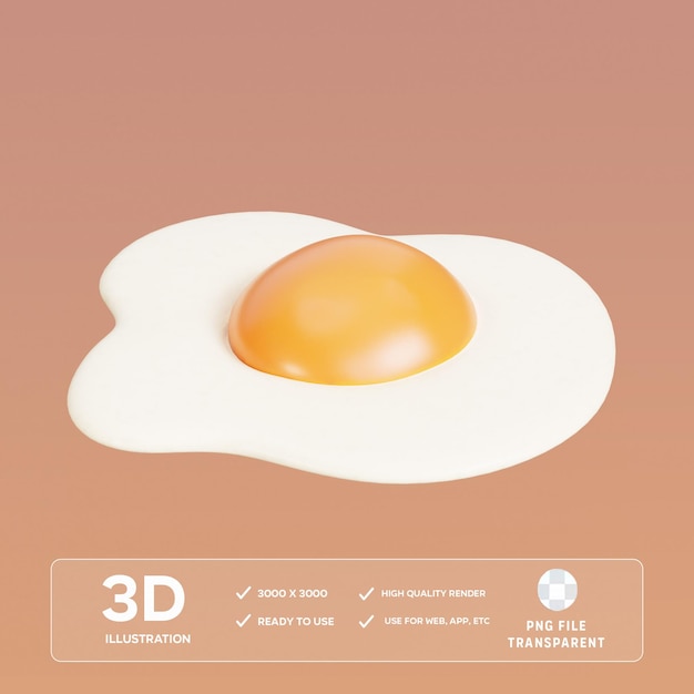 긴 달 3D 일러스트레이션