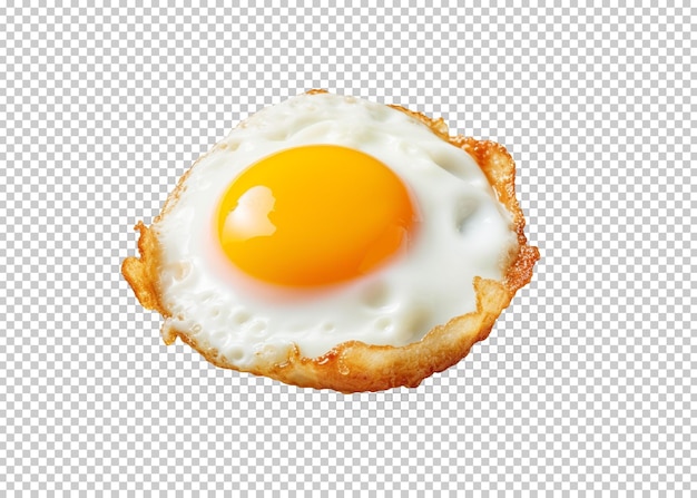 fried egg isolated transparency background