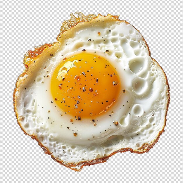 PSD fried egg isolated on transparent background png