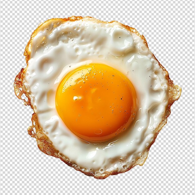 PSD fried egg isolated on transparent background png