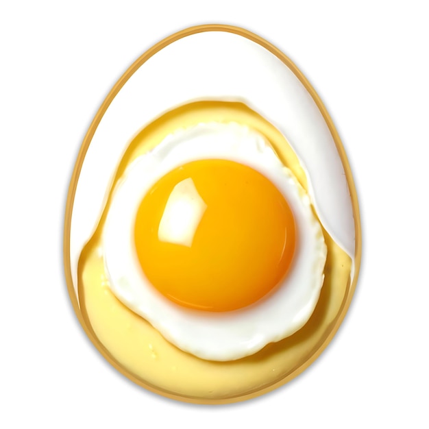 PSD disegno di uova fritte psd