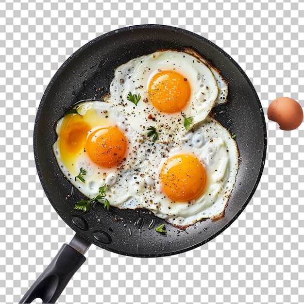 PSD fried eggs realistic