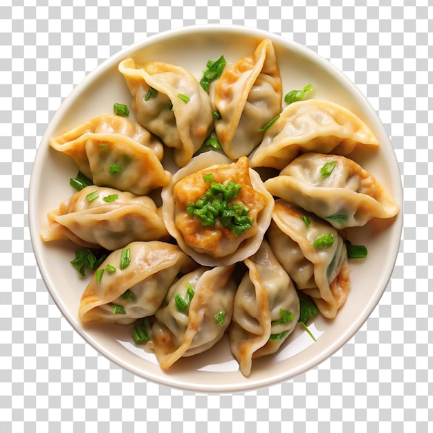 Fried mandu isolated on transparent background