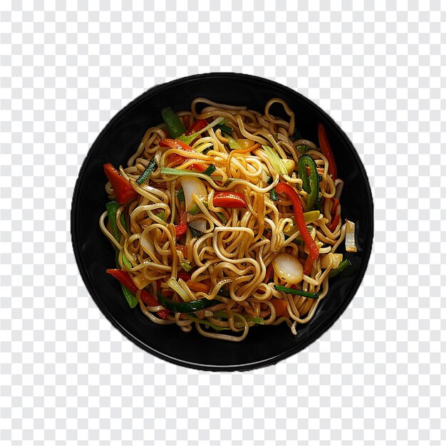 PSD fried noodles on transparent background generative by ai