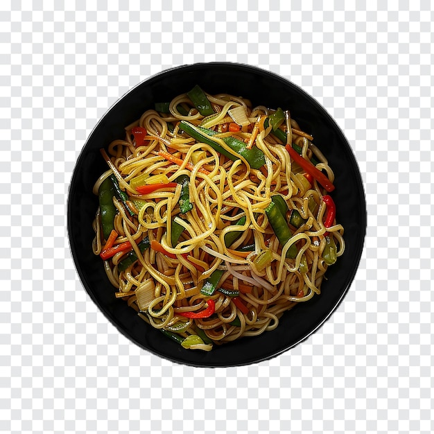 PSD fried noodles on transparent background generative by ai