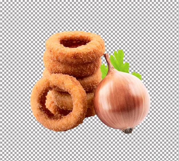 PSD fried onion rings nand onion vegetables