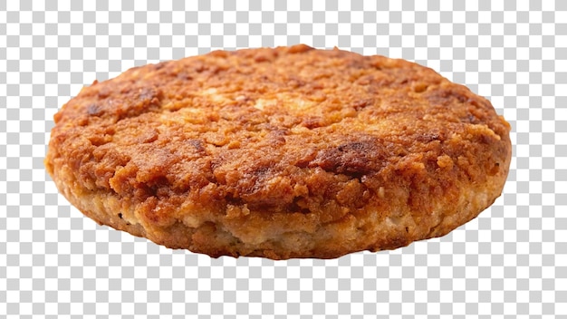 PSD fried patty isolated on transparent background