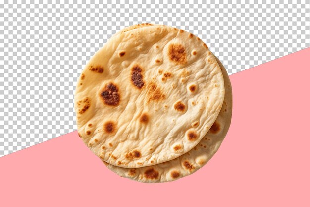 PSD fried pita bread. isolated object