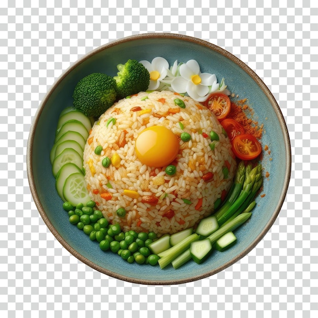 PSD fried rice transparent background