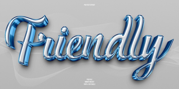 PSD friendly 3d editable text effect