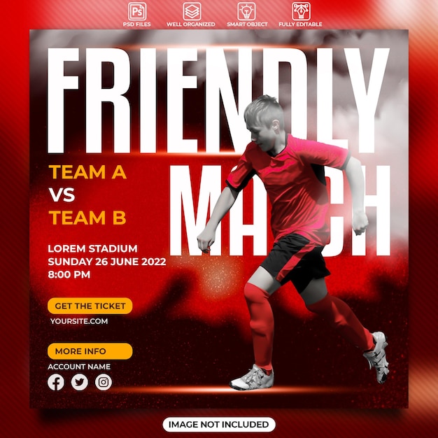 CLUB FRIENDLY MATCH Template