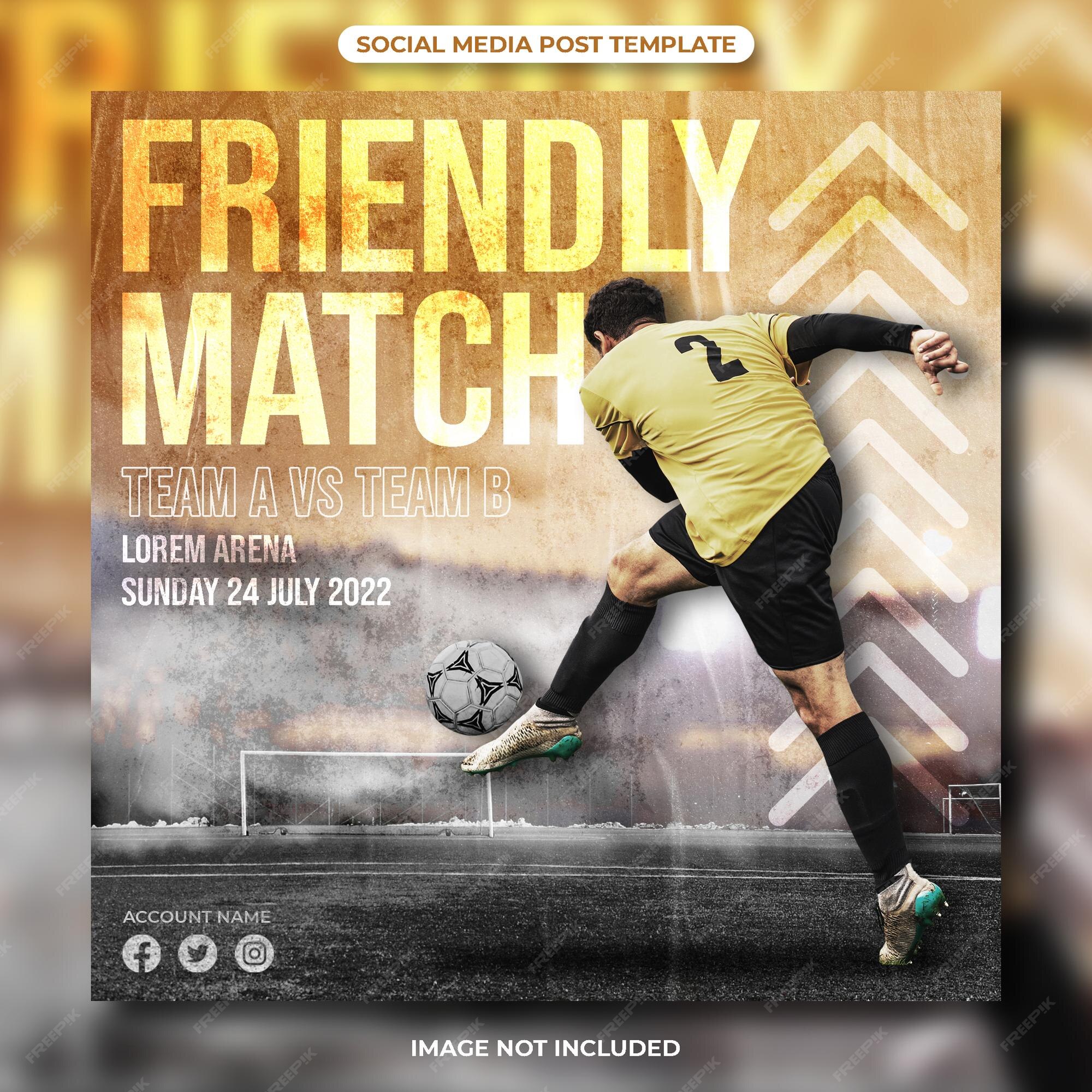 Club Friendly Match Template