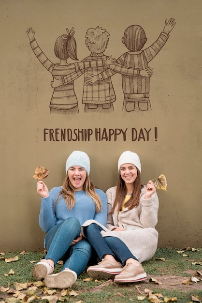 friends celebrating friendship day together