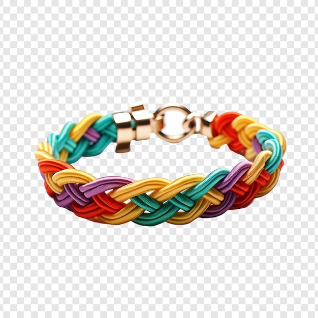 PSD friendship bracelet jewellery isolated on transparent background