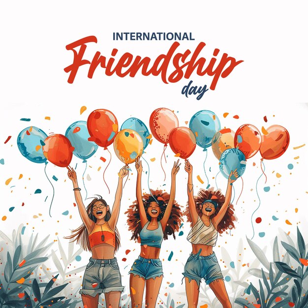 PSD friendship day creative design