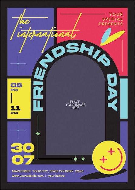 PSD friendship day flyer