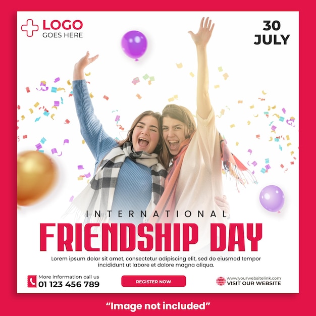 Friendship day post for social media