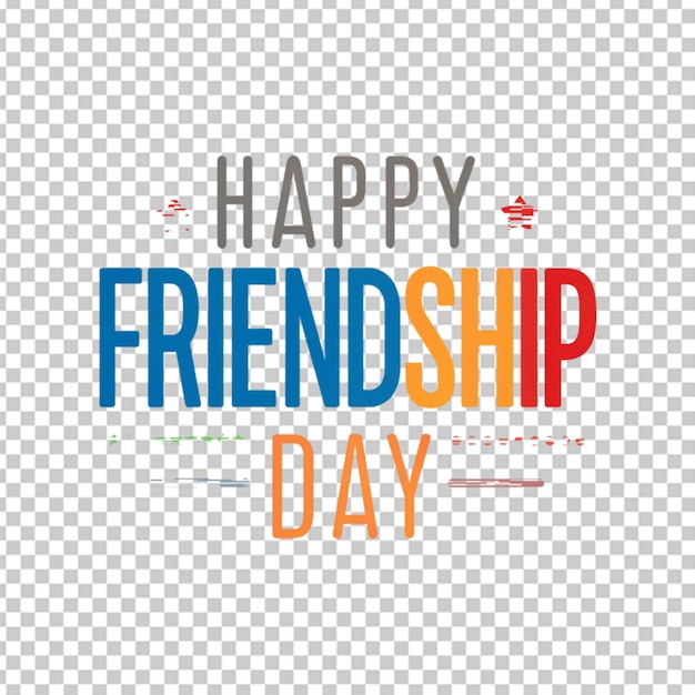 PSD friendship day simple text