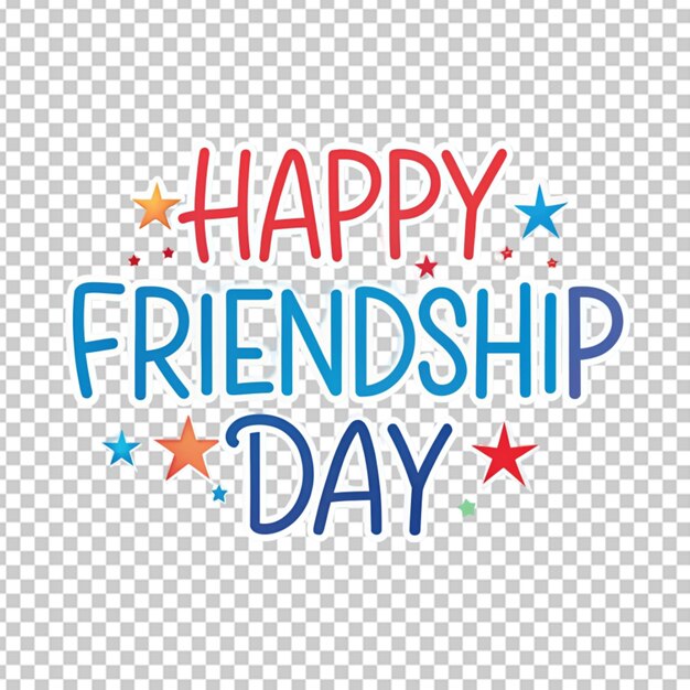 PSD friendship day simple text