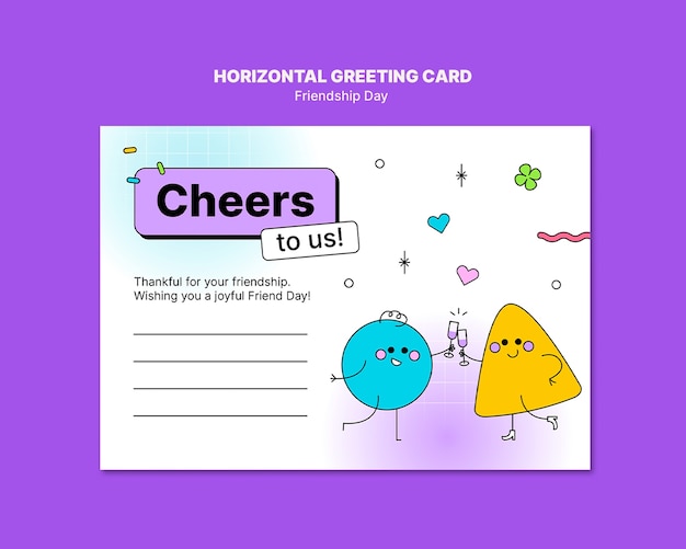 Friendship day template design