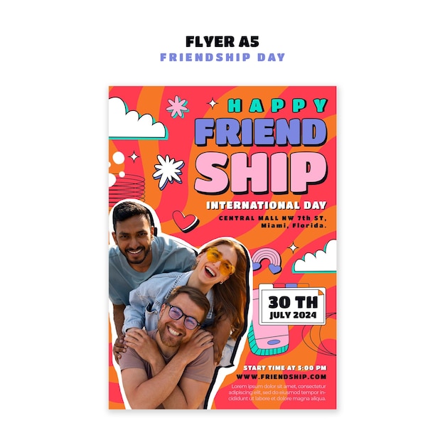 Friendship day template design