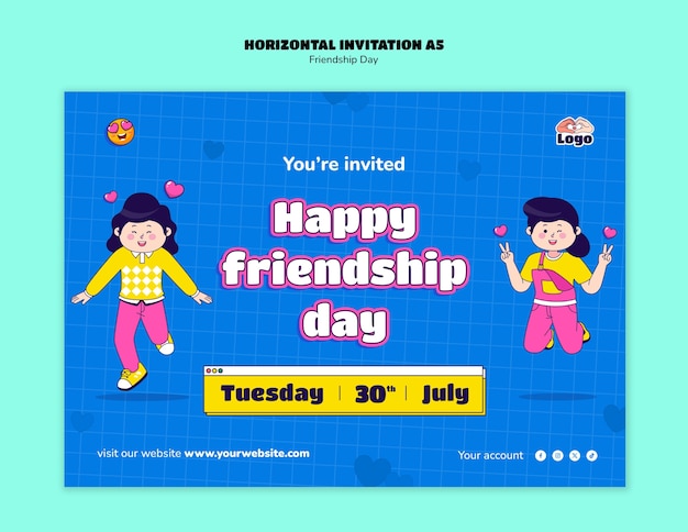 friendship day template design