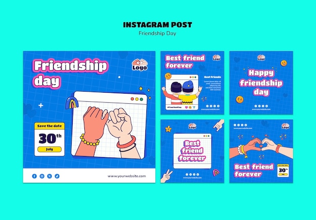 friendship day template design