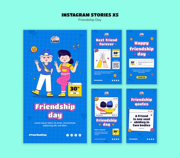 Friendship day template design