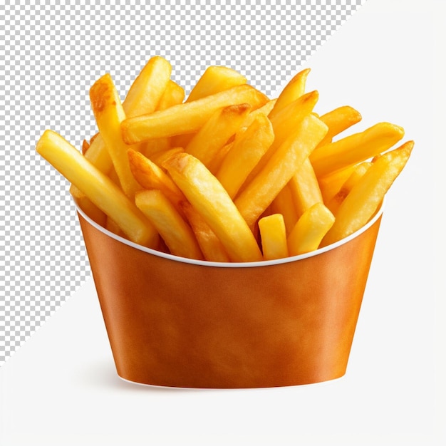 Fries object transparent psd