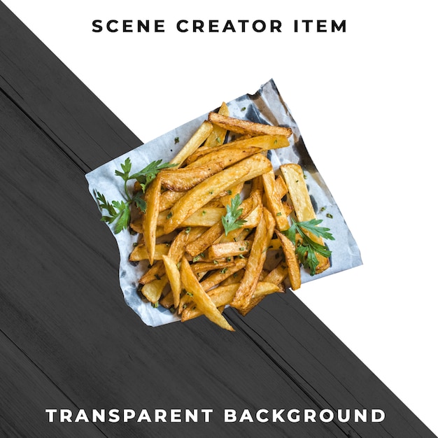 Fries object transparent PSD