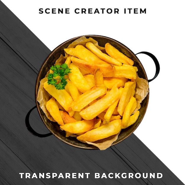 Fries object transparent PSD