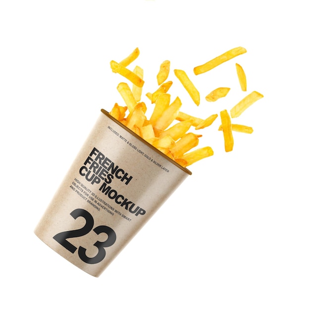 Frietjes beker mockup