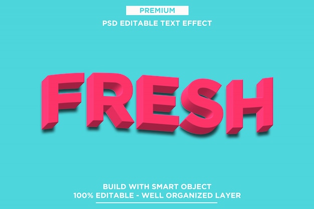 Fris 3D-teksteffectmodel