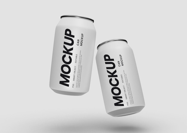 Frisdrank kan mockup verpakken