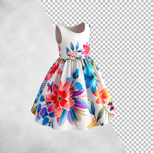 PSD 드레스 디자인 투명한 배경에 고립되어 있습니다.