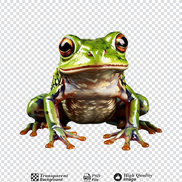 PSD frog isolated on transparent background