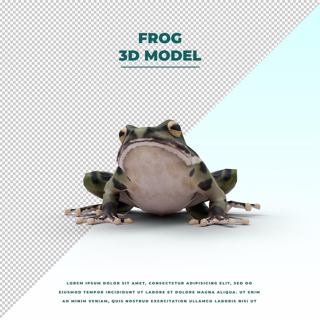 PSD frog isolated