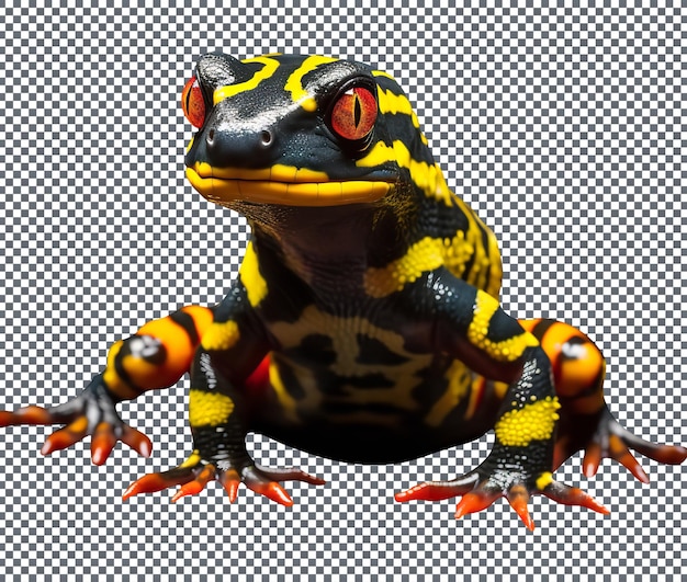 PSD frog salamander isolated on transparent background