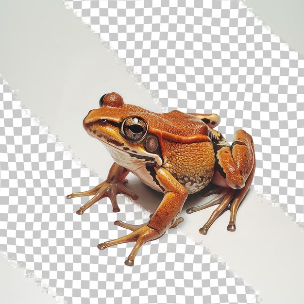 PSD a frog with a black eye and a white background